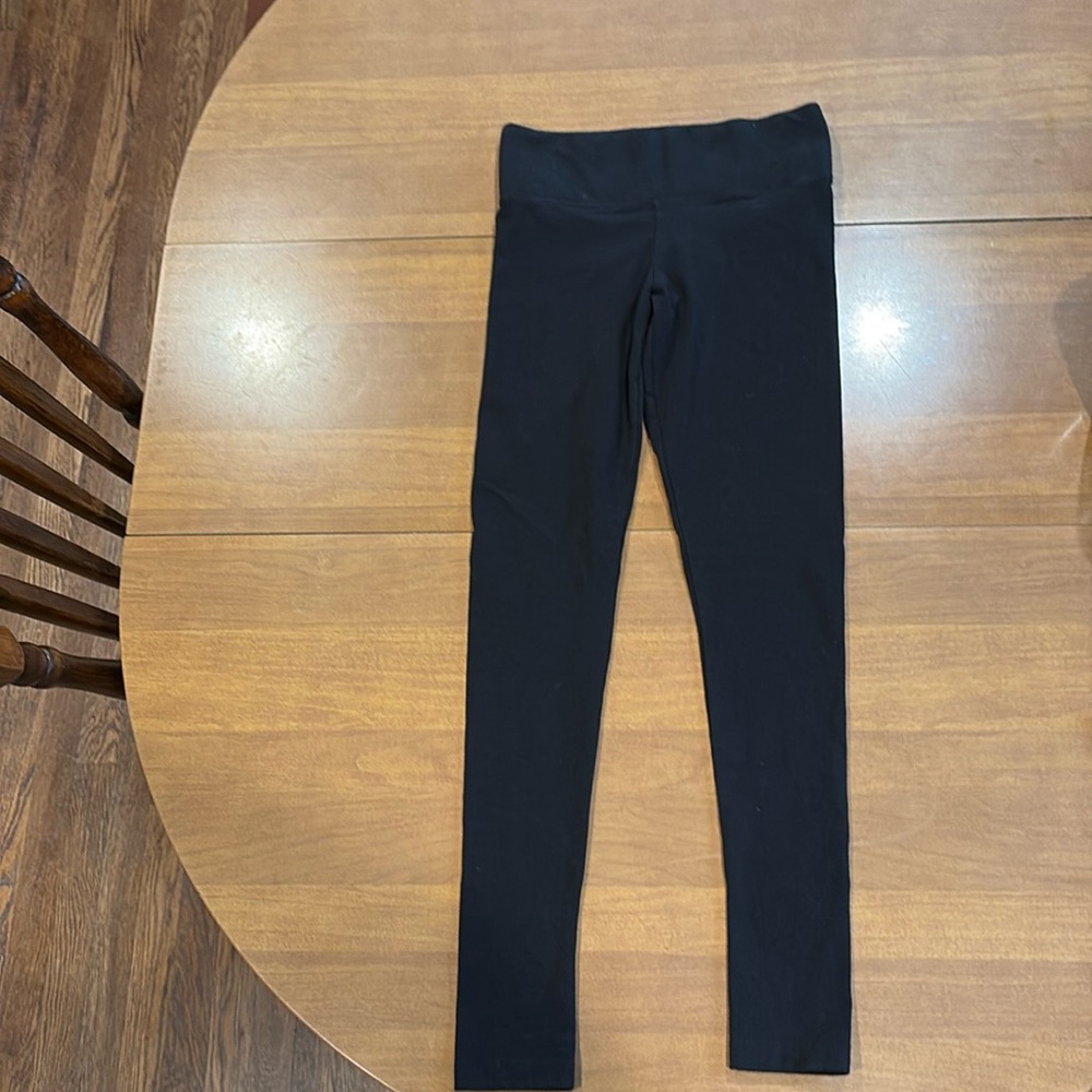 PINK leggings.  Black.  Size XS.  New without tags